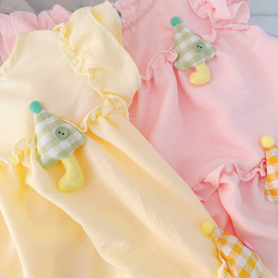 Children's Broadcast Supply Sweet Summer Clothes Western Style Children's Dress