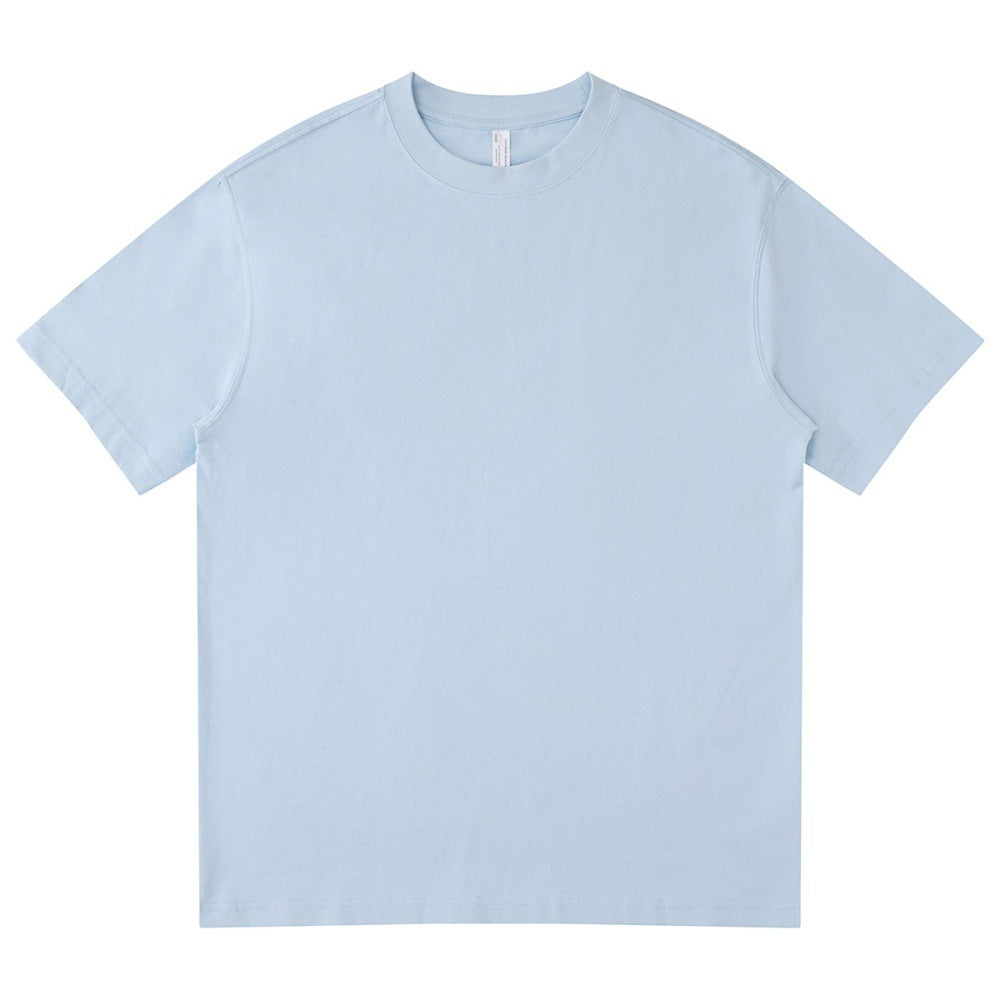 Children's Green Couple Cotton Wide American Short Sleeved Business Attire Children's T-shirt