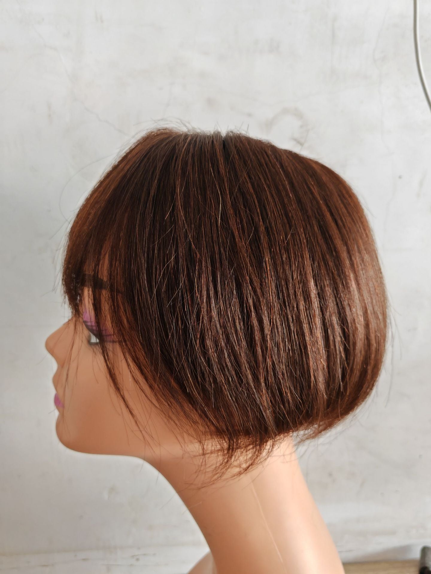 Women's Covering On The Top Of Head One-piece Imitation Delivery Needle Real Hair Wig
