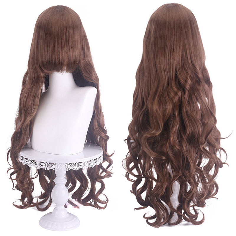 Curly Hair Universal High Quality Thickened Airy Curl Head Cover Cos Wig