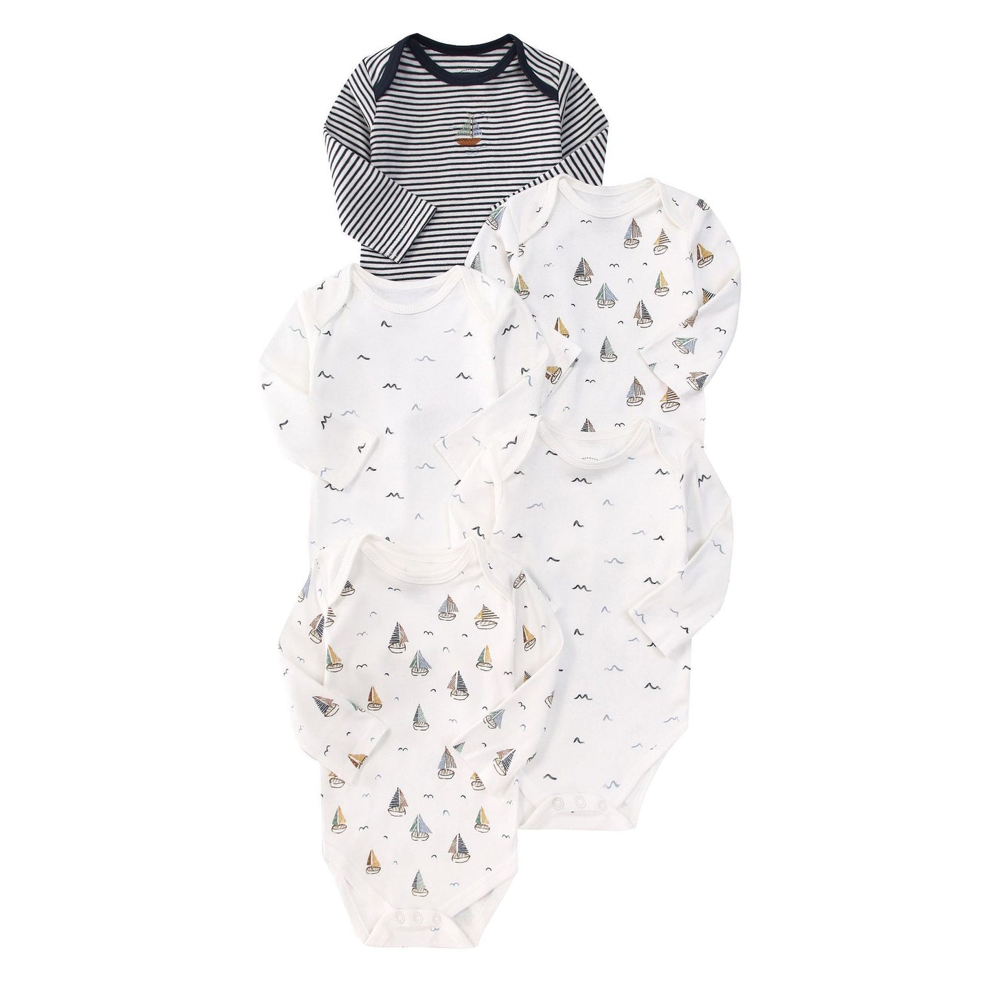 Children's Clothing Infant Rompers Long Sleeve Mixed Color Triangle Jumpsuit, Climbing Suit
