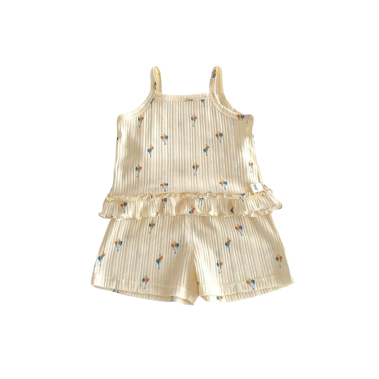 No Straps Cartoon Fashionable Printed Two-piece Children's Suit