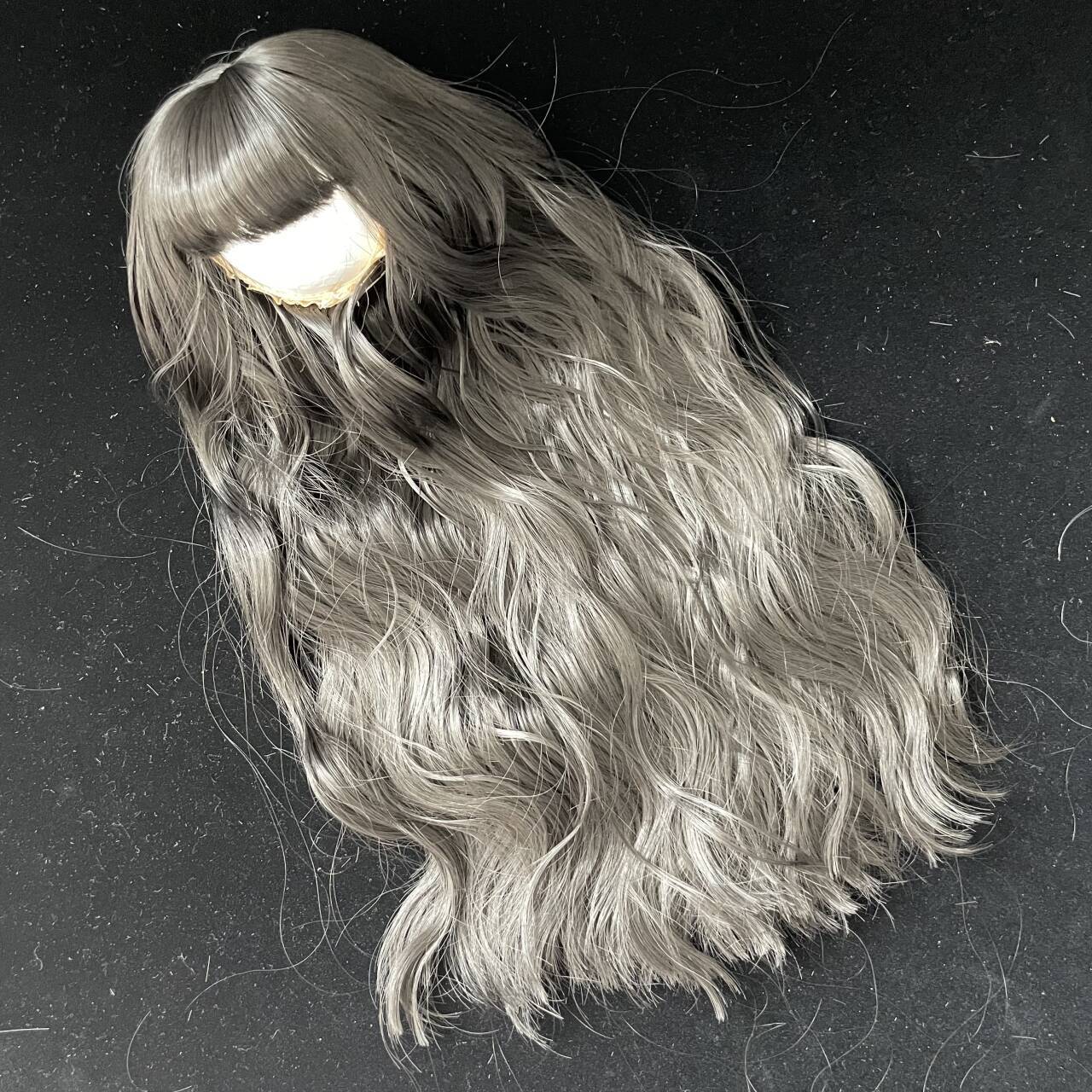 Points Dress Up Black White Optional Soft Silk Hair Cos Wig