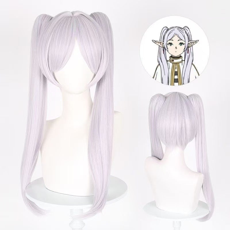 Fu Lillian Simulated Scalp Top Double Ponytail Cos Wig