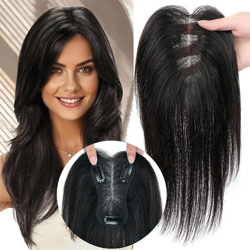Women's Bangs Long Curly Hair Synthetic Natural Breathable Hand-woven Chemical Wig