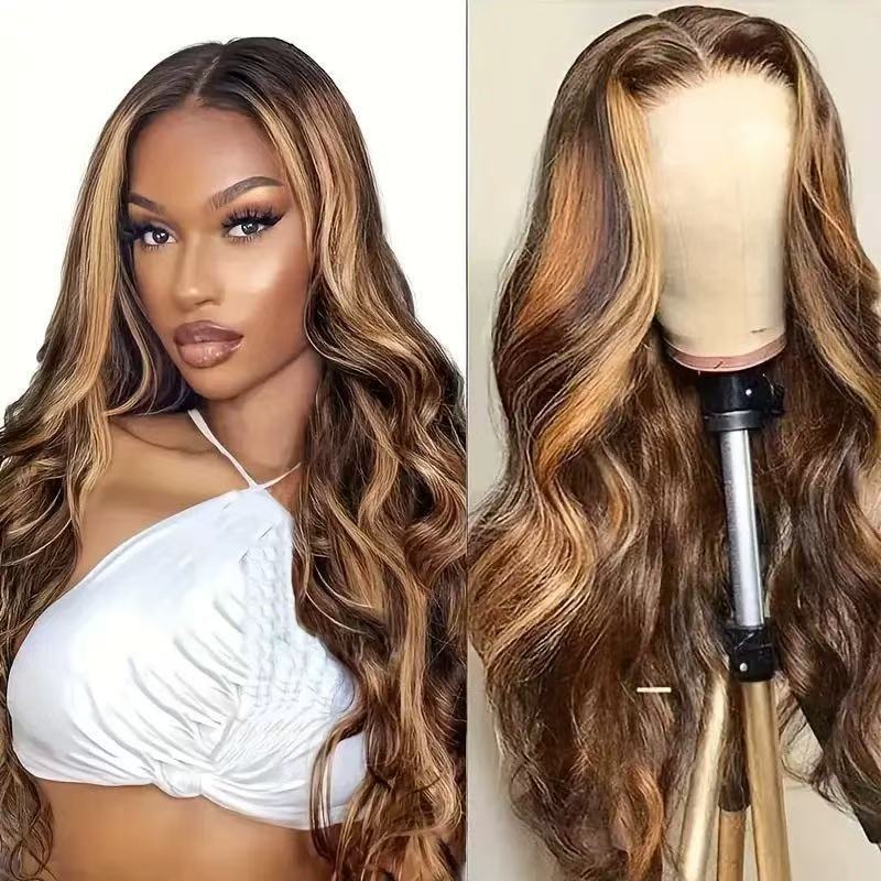 Front Lace Hair Mid-length Curly Natural Fluffy Wig Long Curls