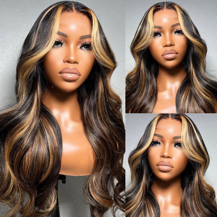 Women's Natural Fiber Front Lace Medium Large Wave Curly Hair Wig Long Curls