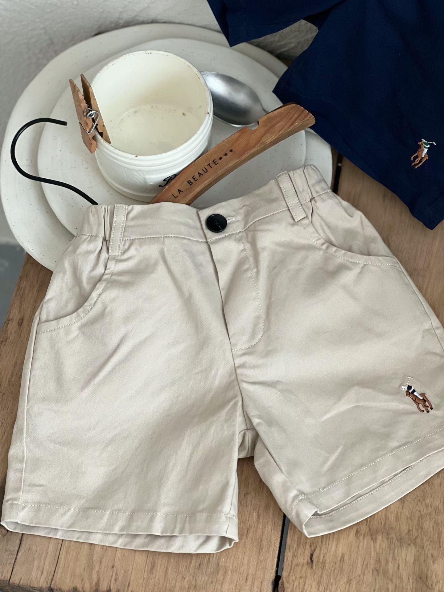 Children's Summer Embroidery Pony Trendy Casual Shorts Boys Thin Children's Pants