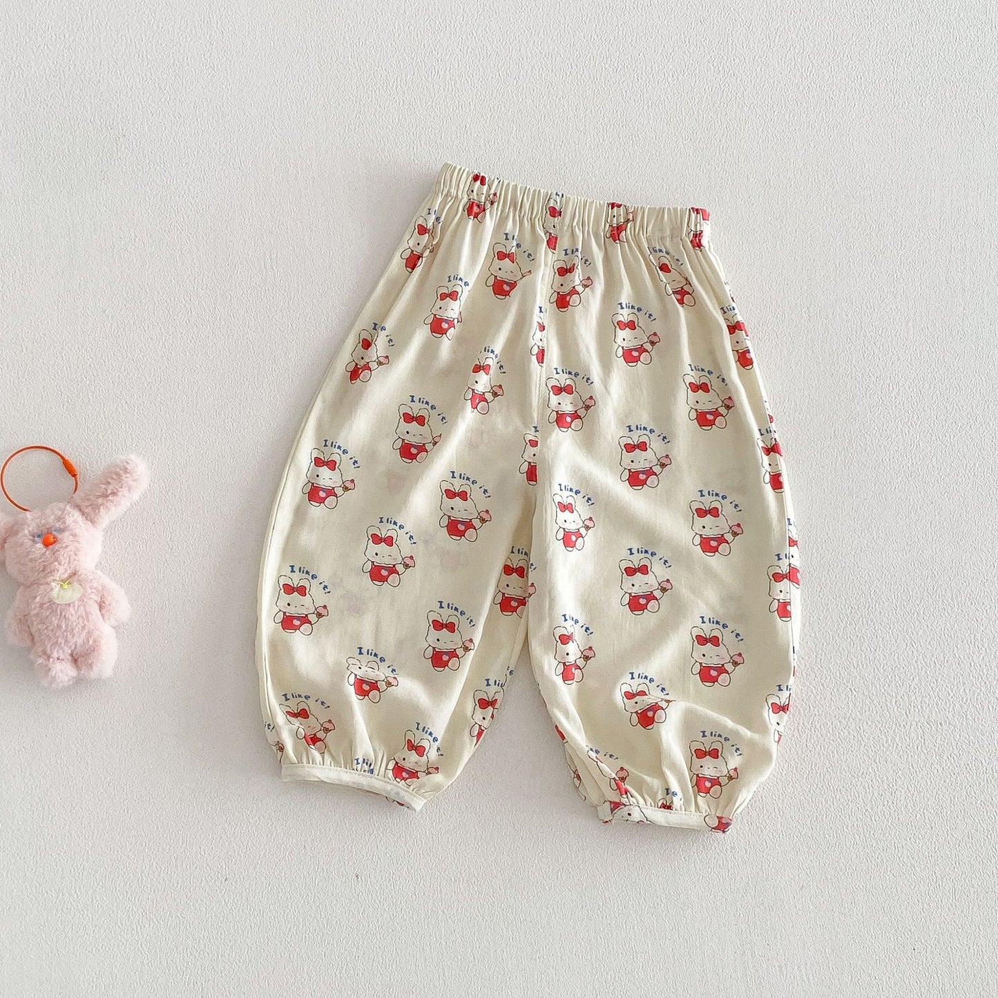 Cartoon Summer Anti Mosquito Cute Full Printed Rabbit Children's Pants