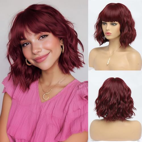 Female Simulation Human Highlight Gradient Chemical Wig Short Curly Hair