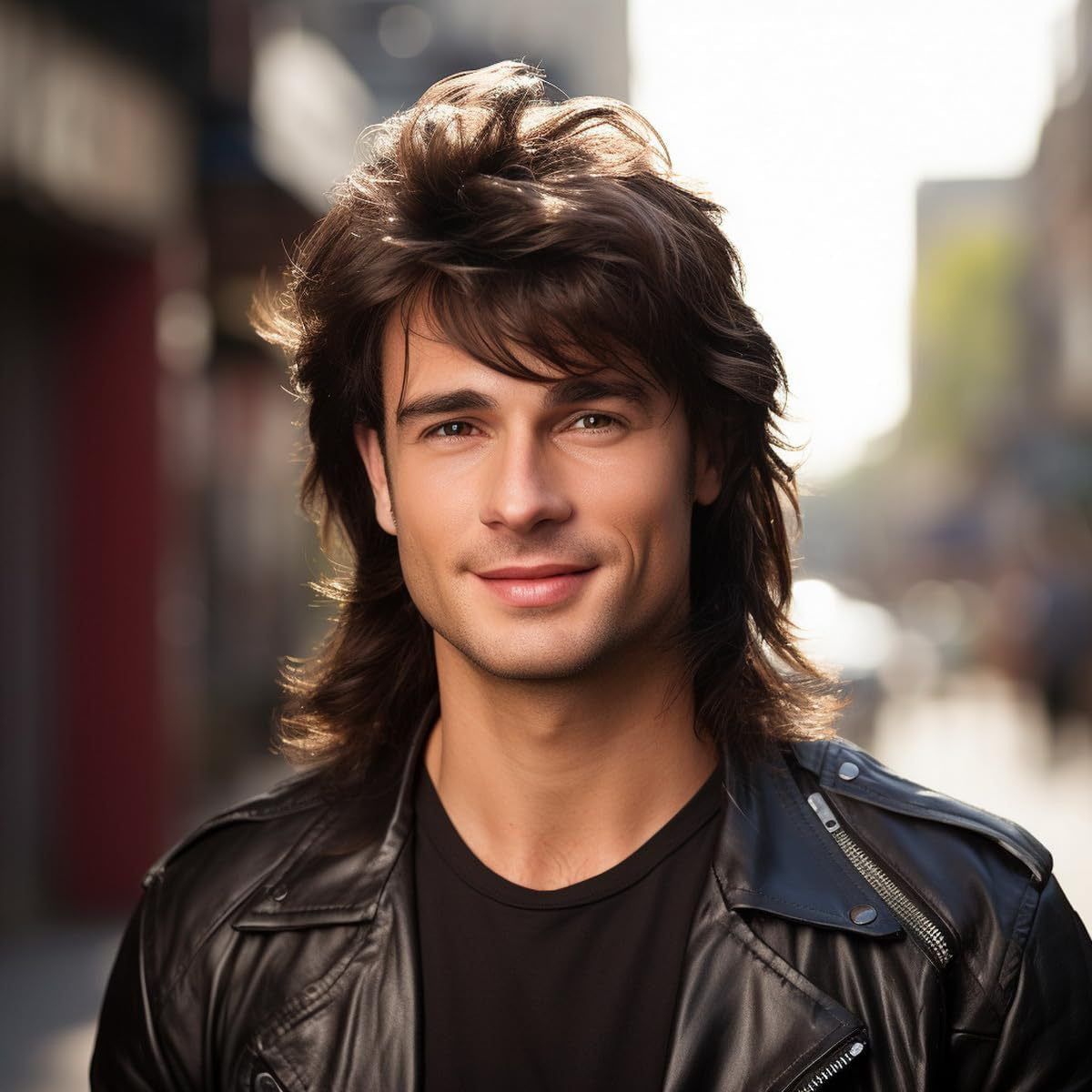 Men's Anchovy Generation Rock Shawl Curly Hair Festival Party Men's Wig