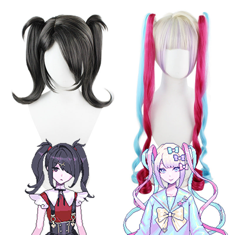 On Sugar Sauce Double Ponytail Silicone Cos Wig