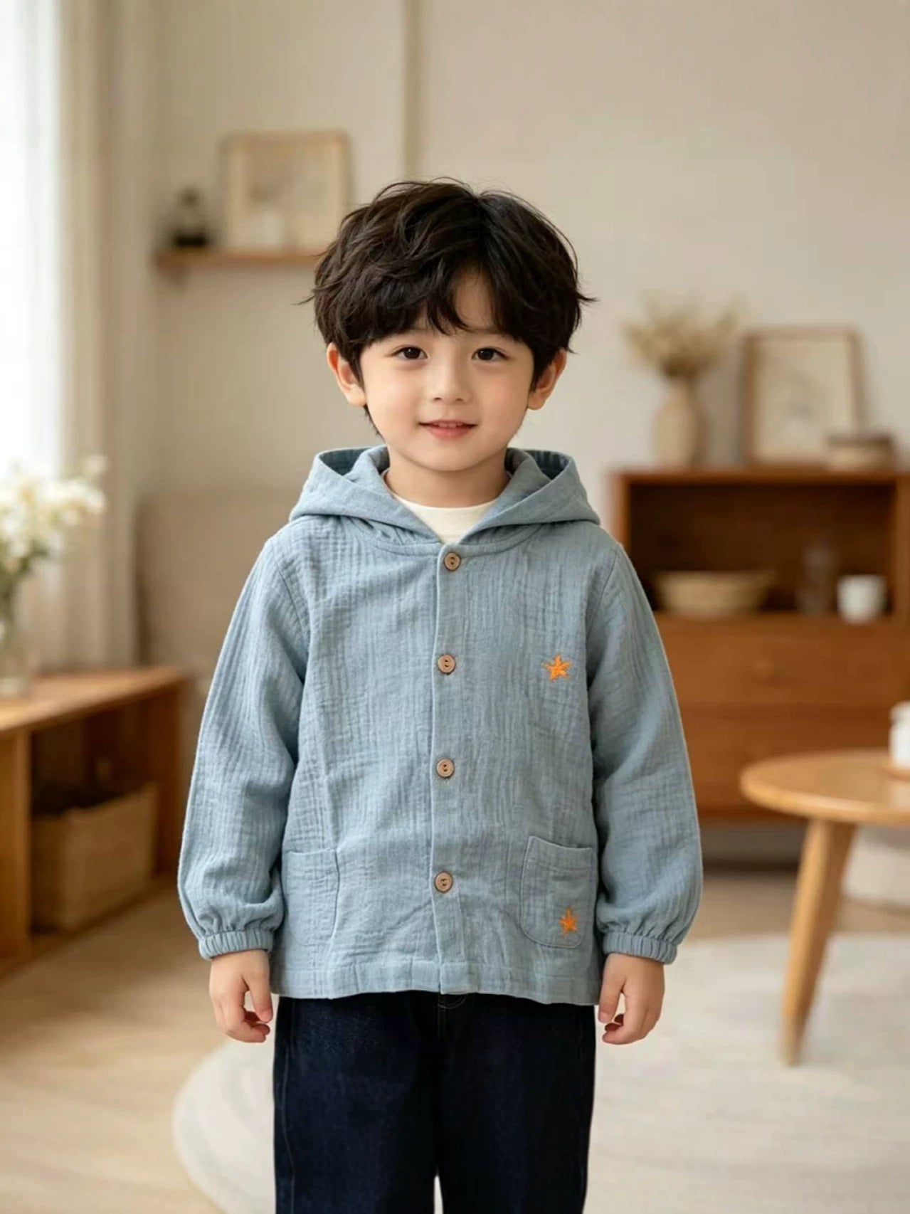 Children's Short Sleeve T-shirt Two-piece Set Infant Class Breathable Air Conditioning Children's Suit