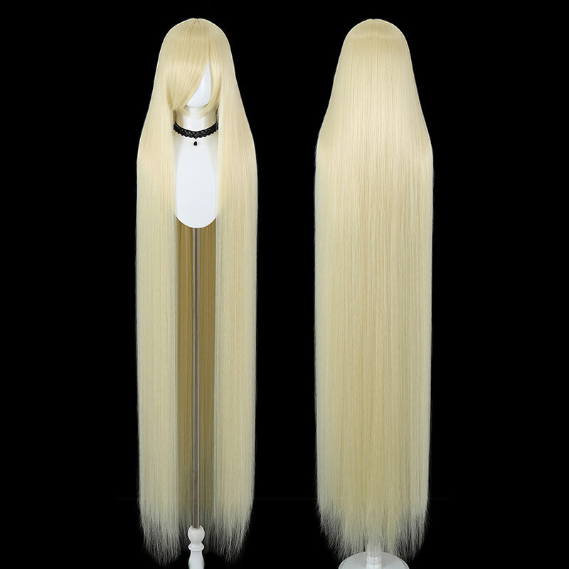 Five Corn Stigma Universal Curly Hair Bangs Optional Colorful Long Straight Wig