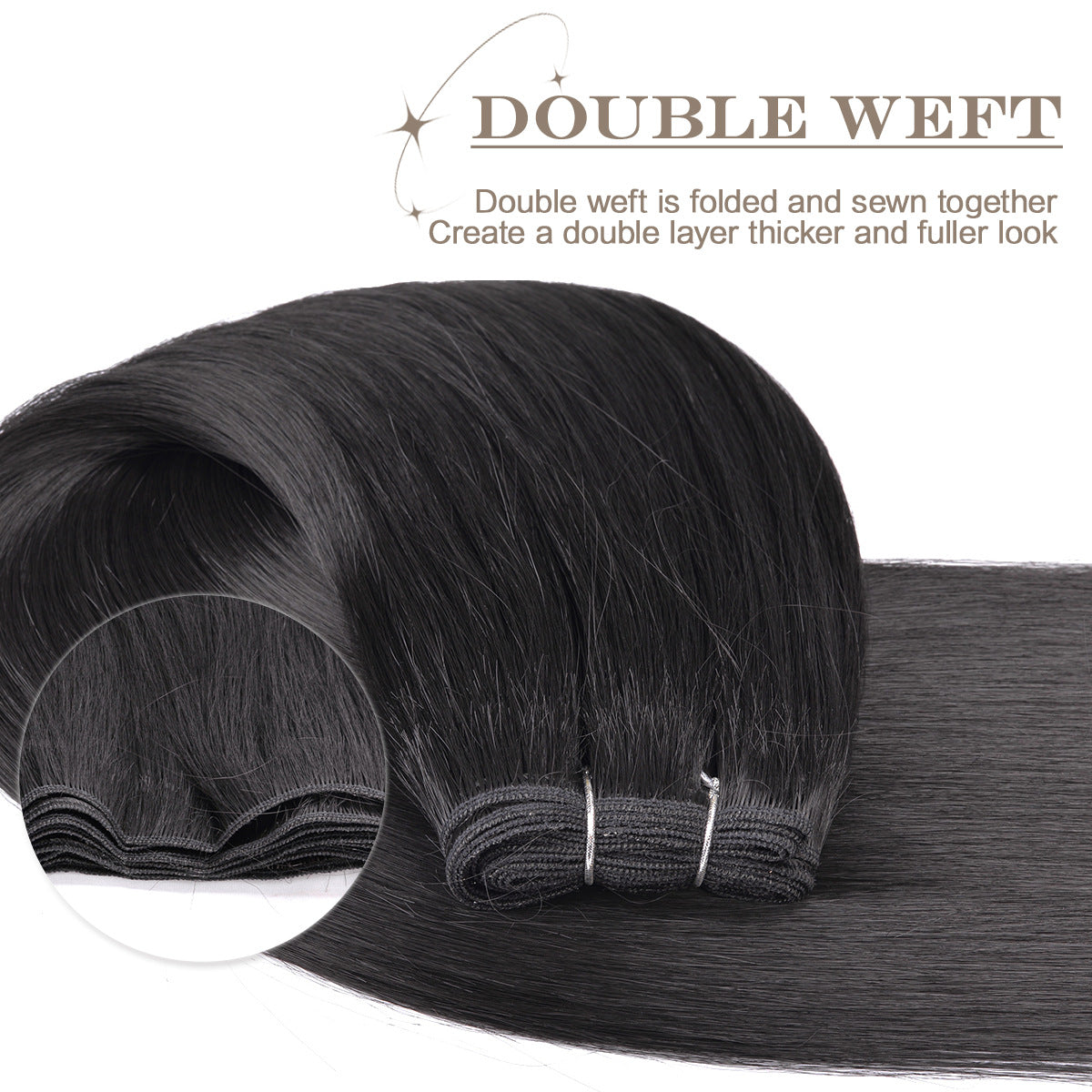 Imported Fiber Chemical Hair Extension Weft Other Wig