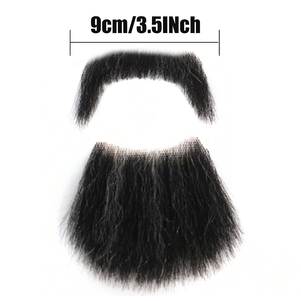 Men's Film Television Makeup Beard Props Real Human Hair Simulation Tin Other Wig