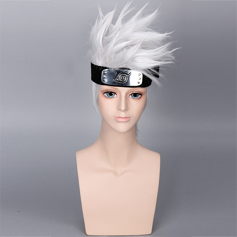 Anime Performance Props Sier Gray Short Cos Wig
