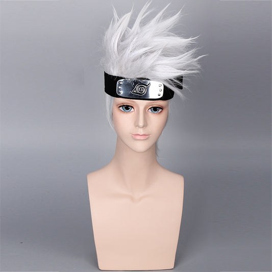 Anime Performance Props Sier Gray Short Cos Wig