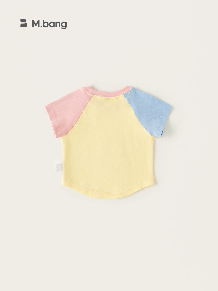 Children's Thin Summer Top Raglan Sleeves Cartoon Children's T-shirt