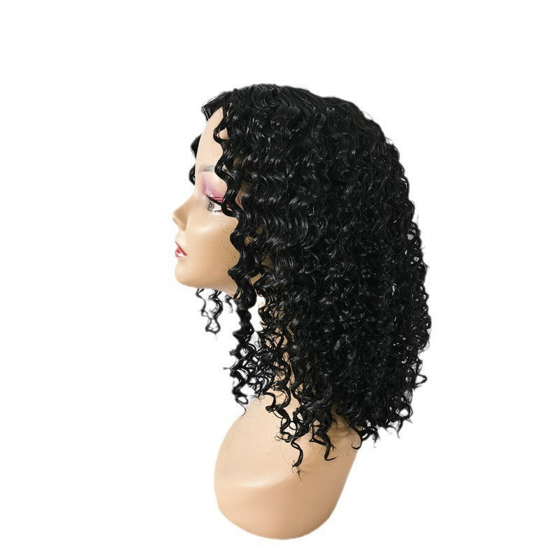 African Small Chemical Fiber Winding Stick Wig Short Curly Hair