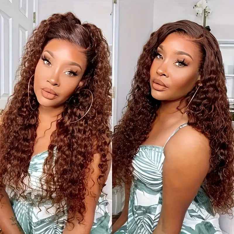 Fashion Front Lace African Small Volume Wig Long Curls