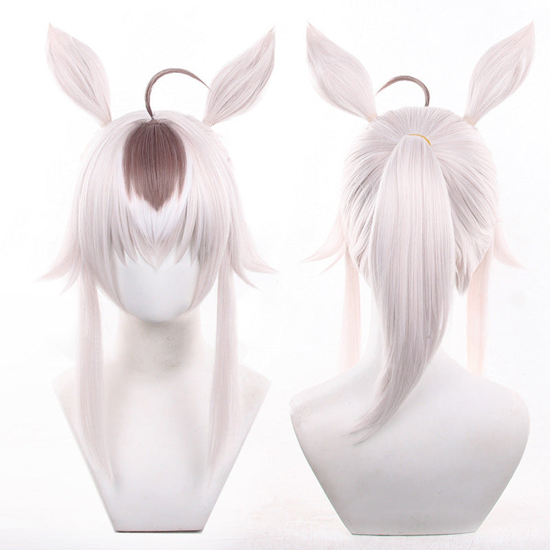 Lu Mao Cinderella Little Chestnut Hat One-piece Hair Tie With Cos Wig