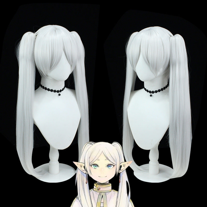 Fu Lillian Artificial Scalp Double Ponytail Fiber Cos Wig