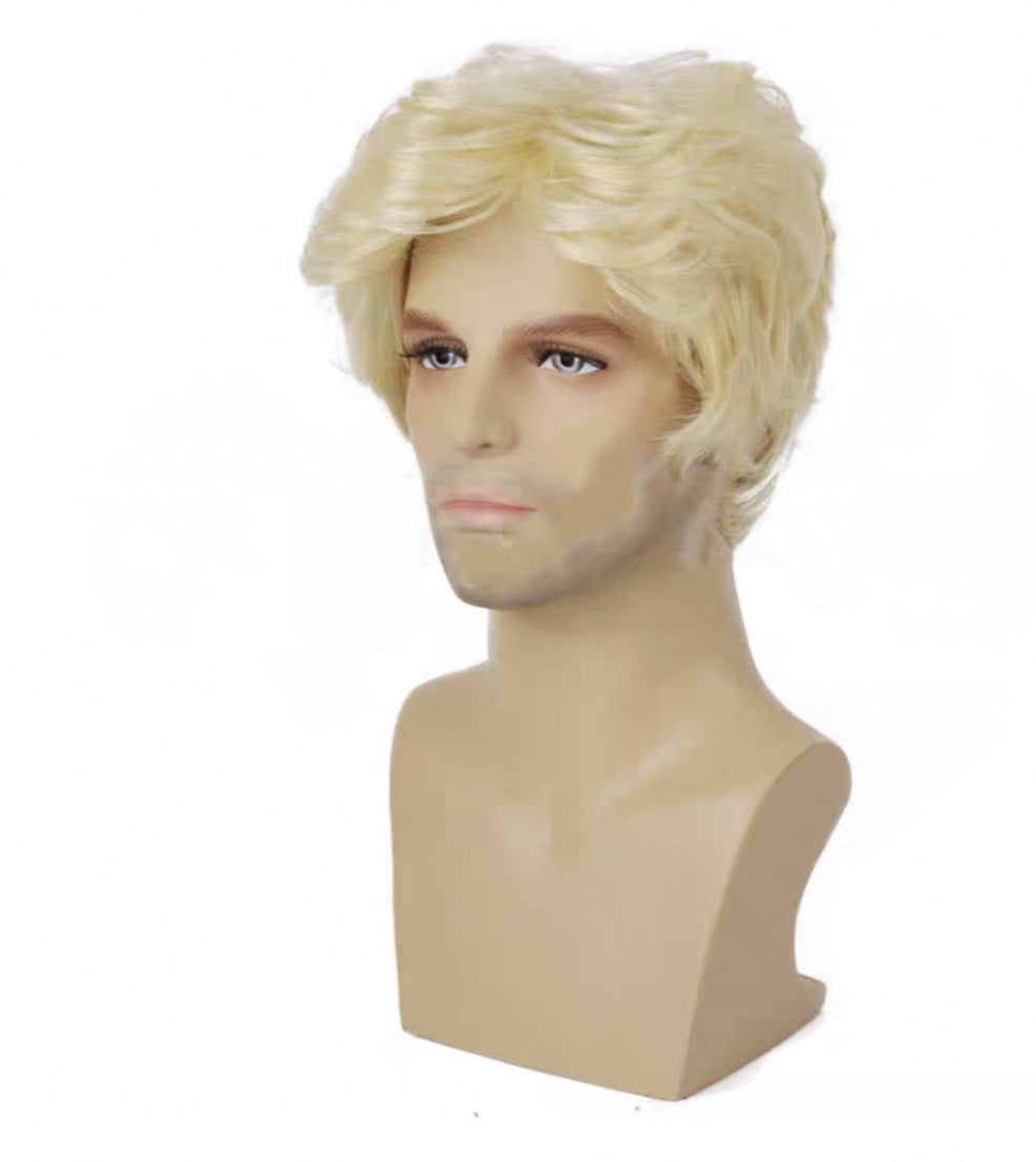 Men's Partial Points Side Bangs Short Chemical Fiber Men's Wig