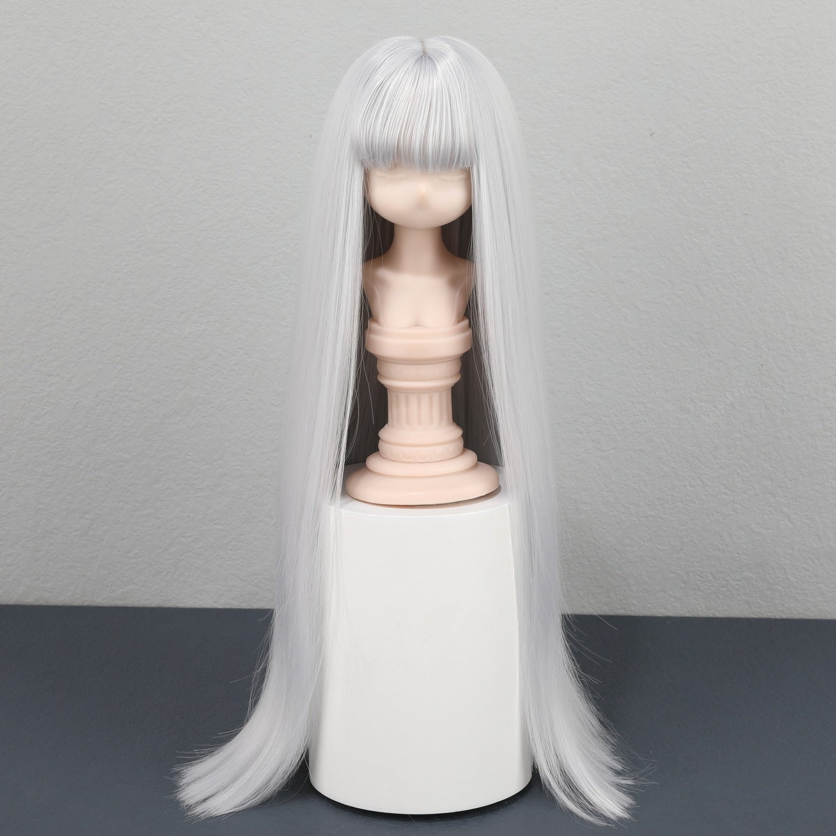Queen Doll Basic Straight Bangs Rough Long Hair Split Cos Wig