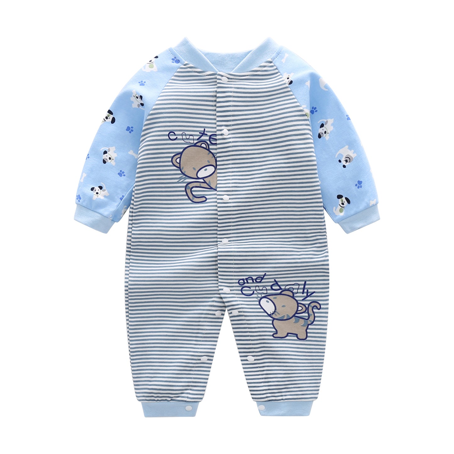 Jumpsuit Class Pure Cotton Korean Short-sleeved Jumpsuit, Climbing Suit