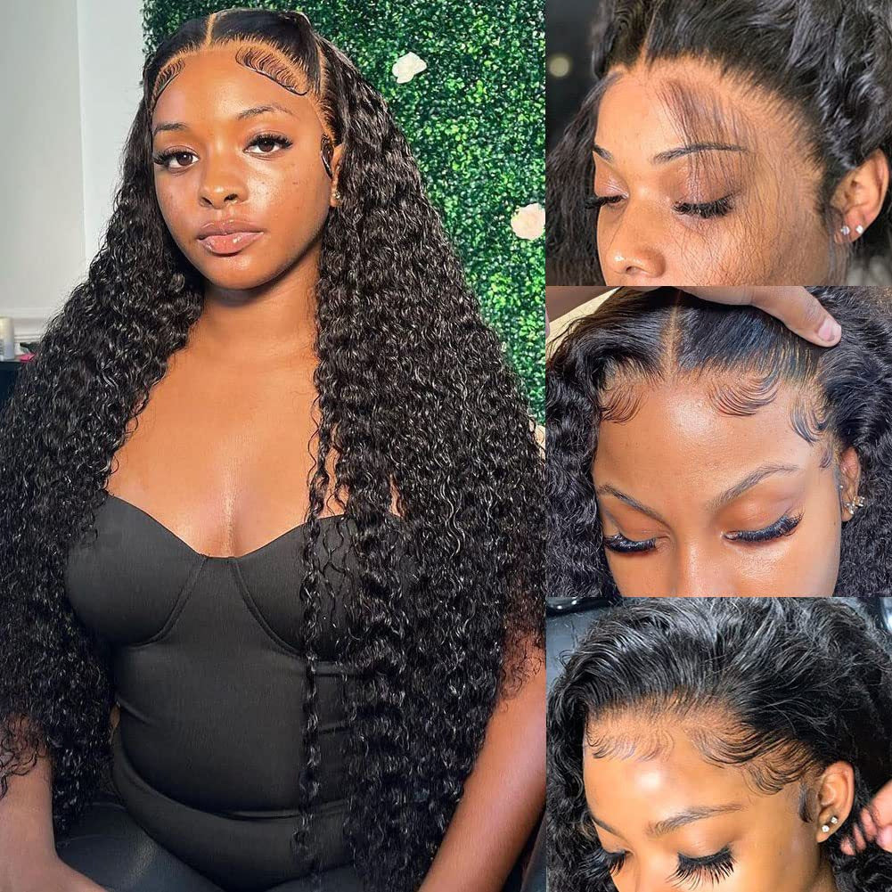 Fashion Front Lace Small Volume Synthetic Wigs African Wound Wig Long Curls