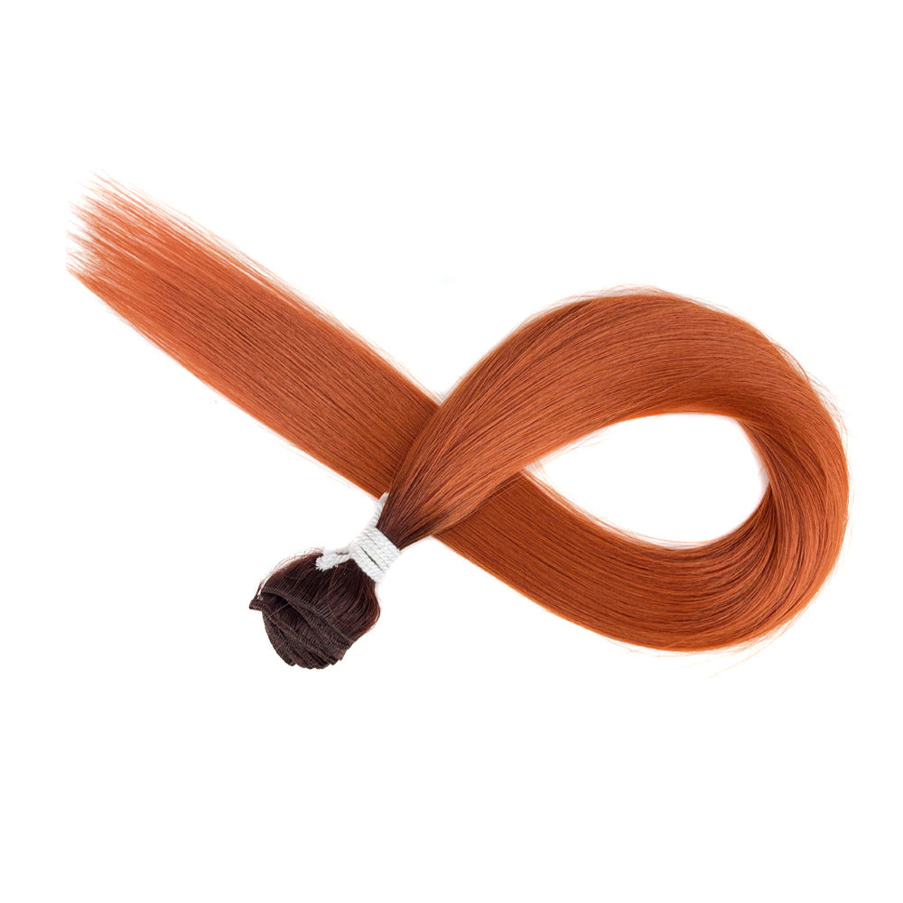 Classy Beautiful African Weft Hair Extension Long Straight Wig