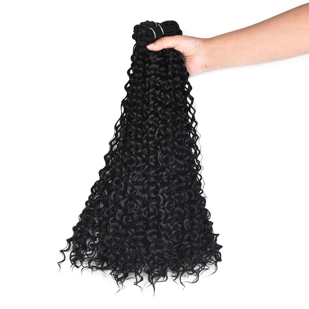 Inch Curly Hair Qu Chemical Fiber Extension Wig Long Curls