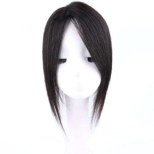 Real Hair Red Net Partial Points Wig