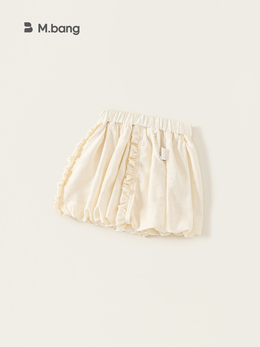 Children's Clothing Solid Color Hollow Short Sleeve Pants Two-piece Summer Children's Suit