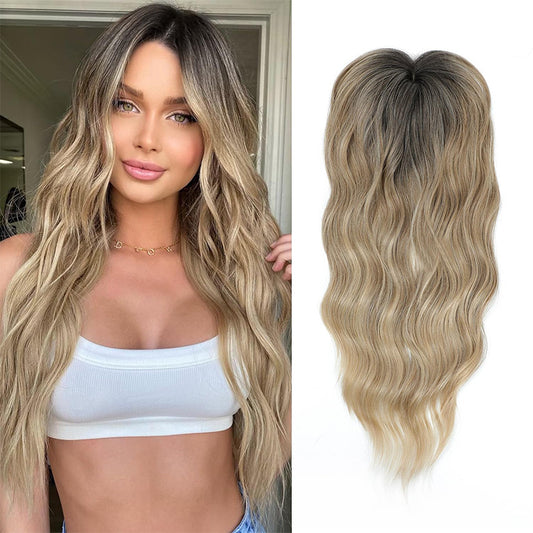 Women's Hair Piece Hand-woven Lace Hairpiece Big Wig Long Curls