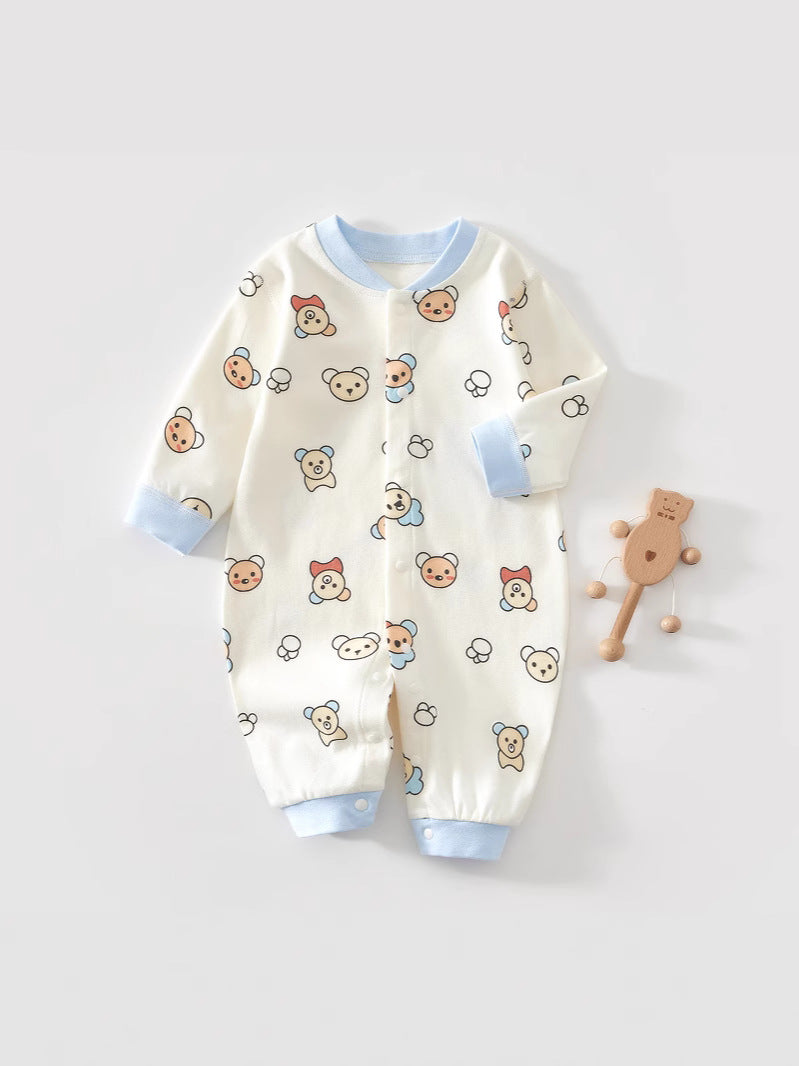 Born Rompers Romper Boy Pure Cotton Jumpsuit, Climbing Suit