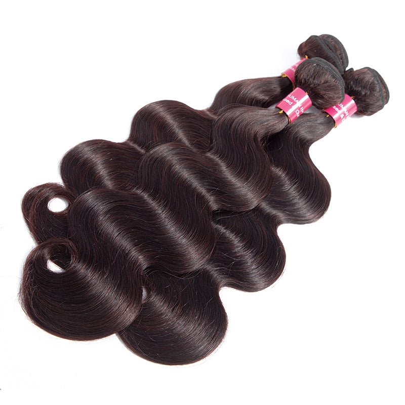 Popular Attractive Casual Dark Brown Chocolate Real Hair Wig
