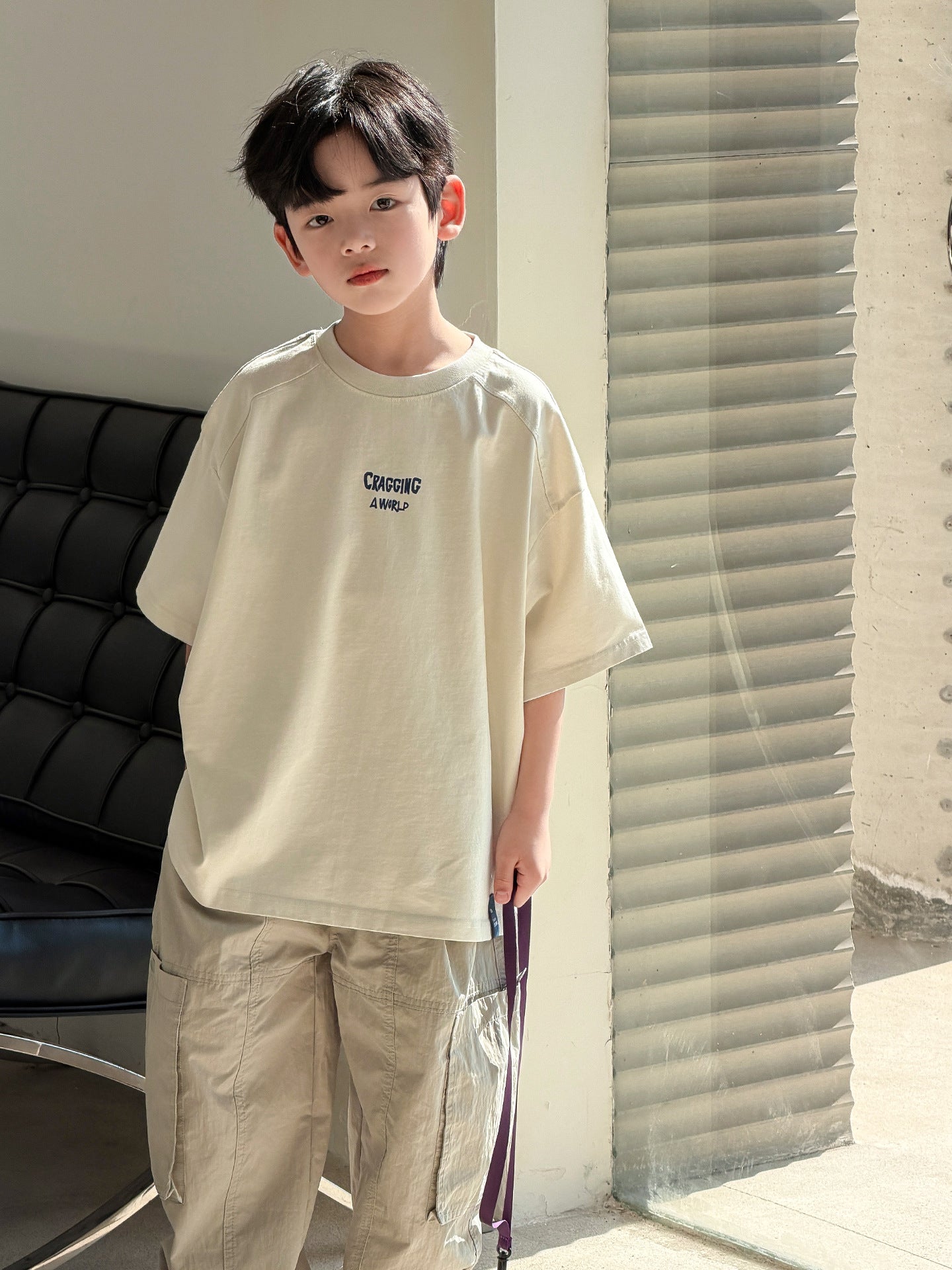 Children's Summer Top Western Style Medium Small Children's T-shirt