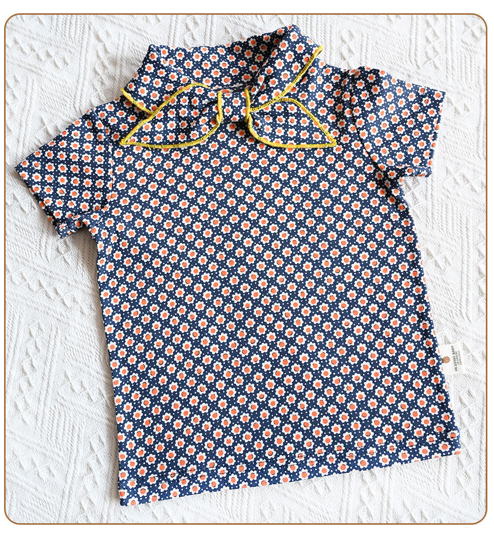 Children's Class Pima Cotton Thin Summer Collar Children's Shirt