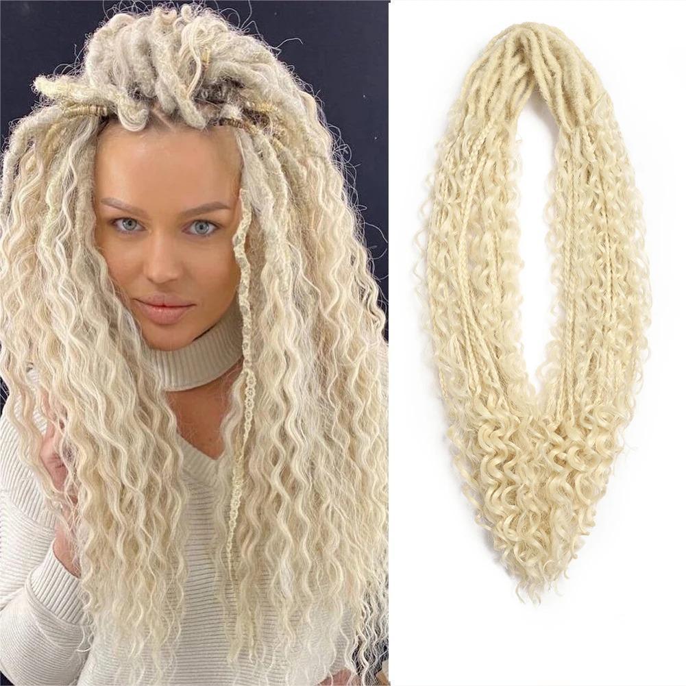 Three-strand Braid Double Tail Rolled Dreadlocks Other Wig