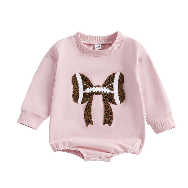 Jumpsuit Month Rompers Butterfly Rugby Embroidered Long Sleeve Jumpsuit, Climbing Suit