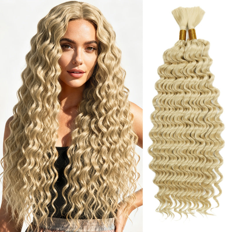 Chemical Fiber Hair Bundle Body Weave Knitting Crochet Long Curly Other Wig