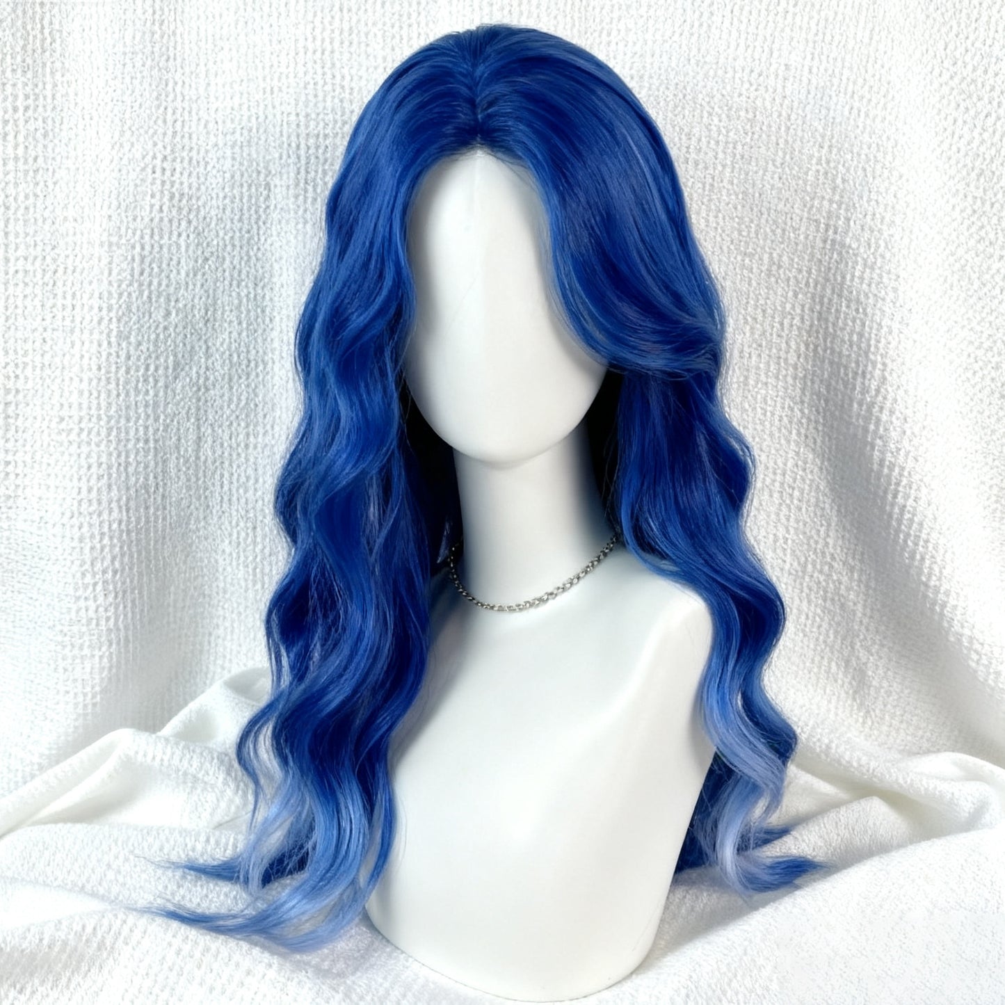 Female Forehead Lace Curly Hair Bangs Long Straight Wig