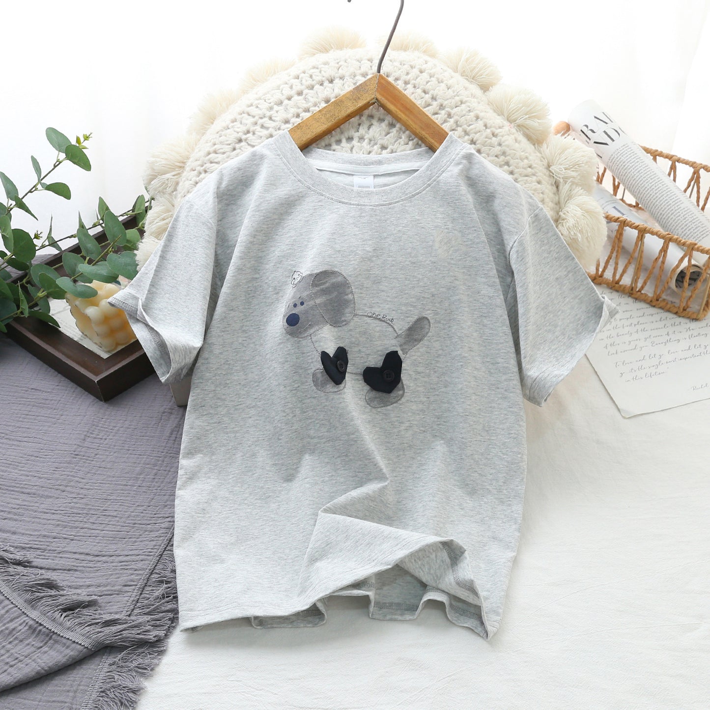 Boys Summer Short Sleeve Middle Big Cartoon Round Neck Half Children's T-shirt