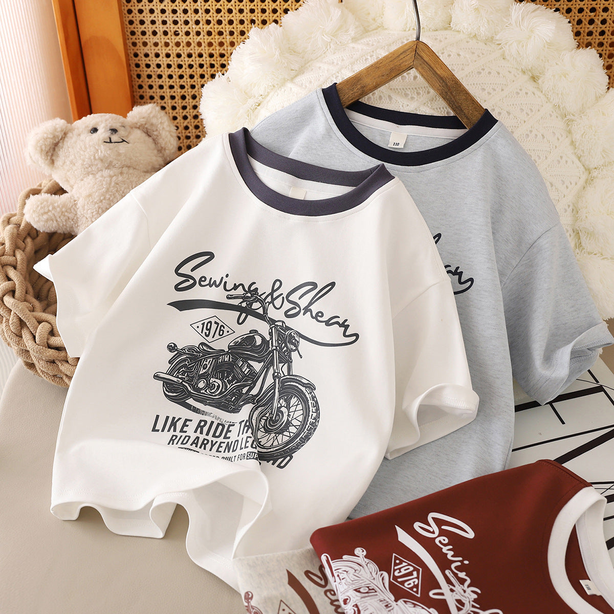 For Boys Summer Wear Ages Trendy Retro Children's T-shirt