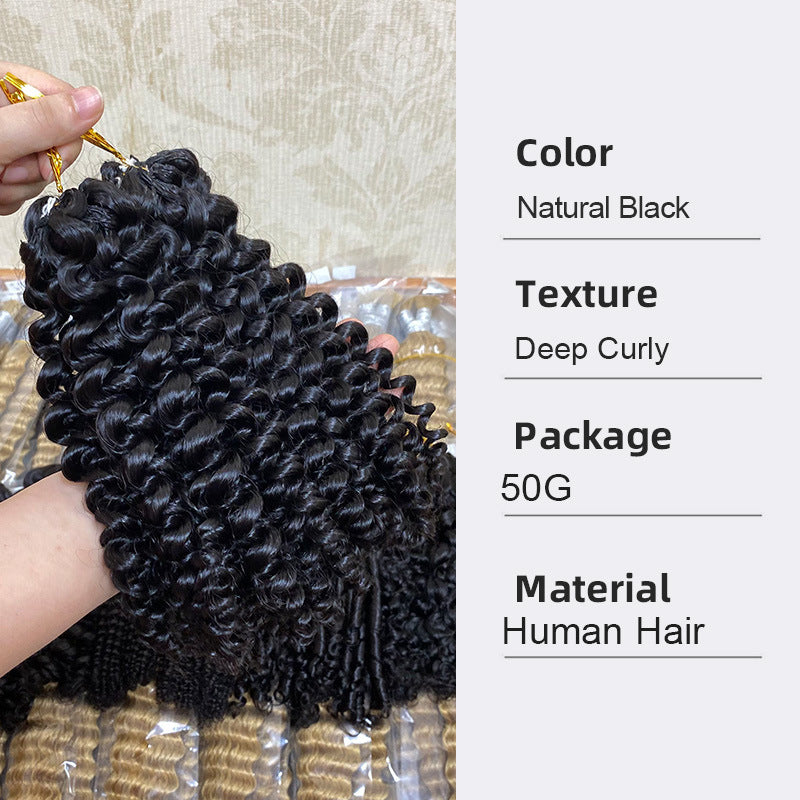Stylish Fashion Beautiful Classy Crochet Human Real Hair Wig