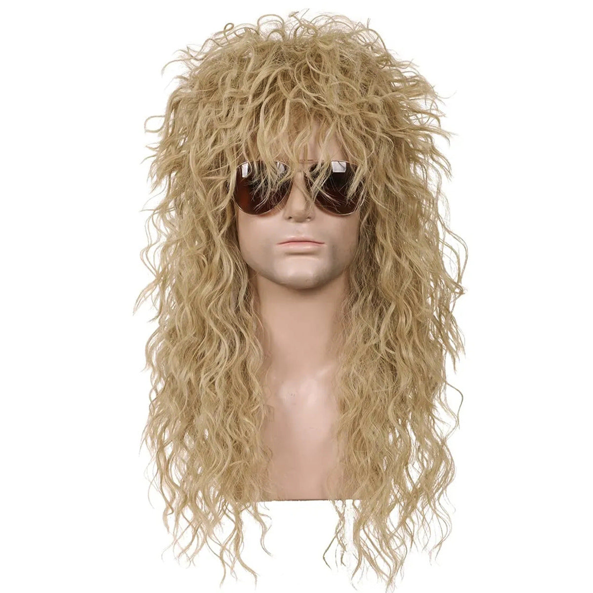 Men's Fluffy Hairstyle Beggar Crazy Long Curly Hair Stage Men's Wig