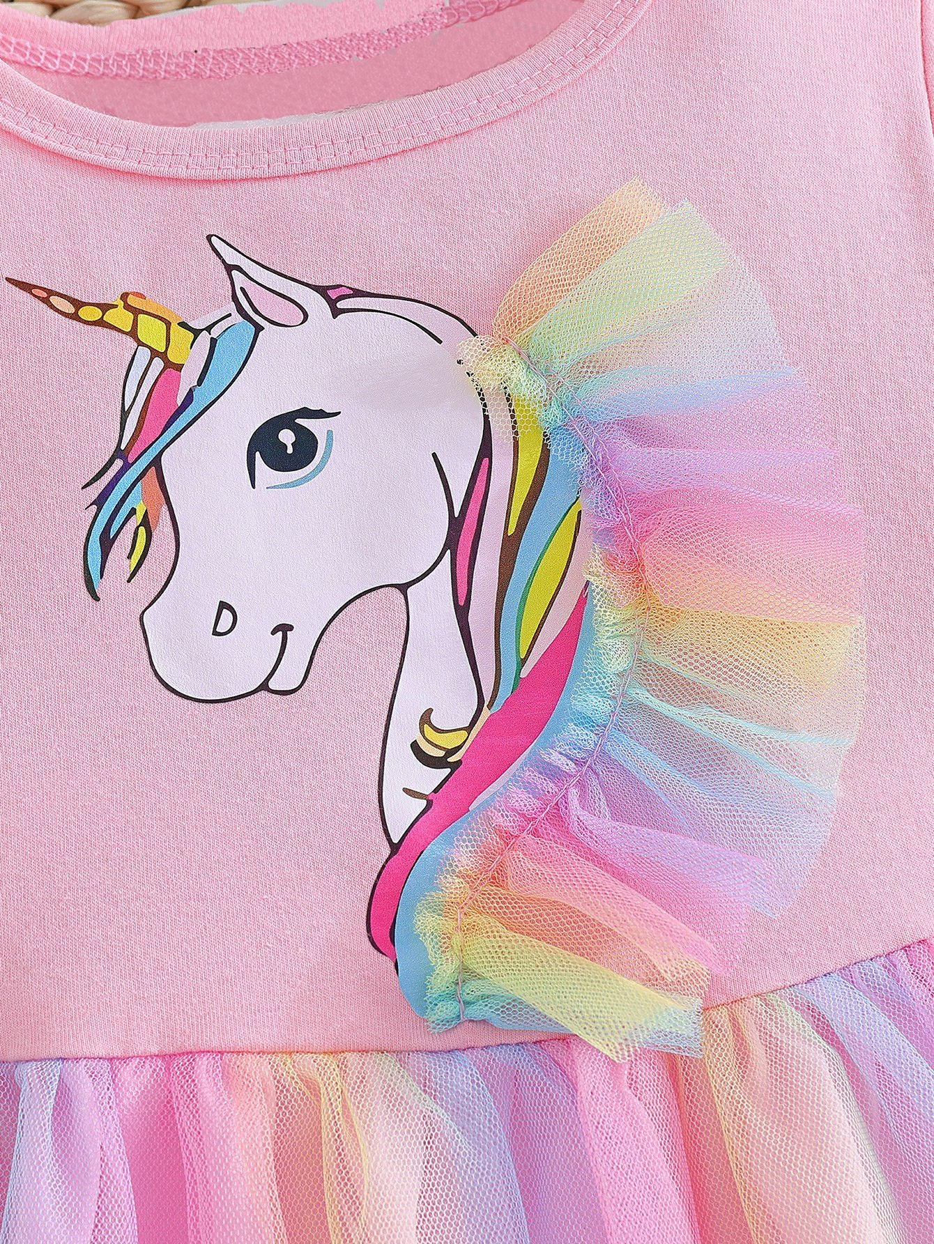 Unique Children's Summer Fashionable Mesh Princess Children's Dress