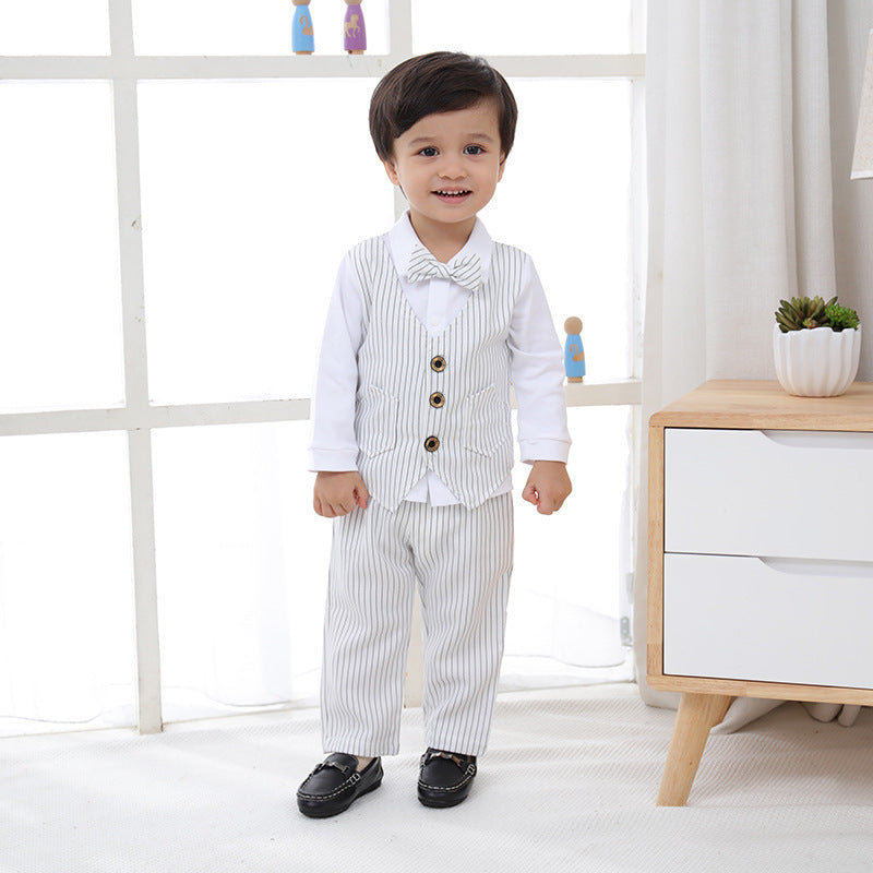 Children's Small Clothes One Month Old British Dress Children's Suit
